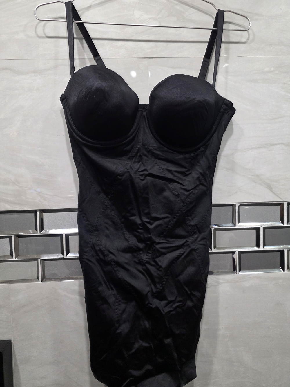 Victoria's Secret Black Shaping Slip with Built-In Cups